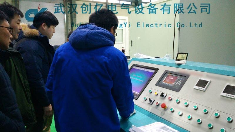 创亿电气技术工程师只身奔赴韩国为客户现场调试